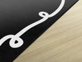Load image into Gallery viewer, Bow Border Black Classroom Rug by Schoolgirl Style
