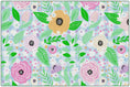 Load image into Gallery viewer, Pretty in Pastel Floral on Gingham Classroom Rug by Schoolgirl Style