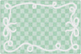 Load image into Gallery viewer, Bow Border in Mint Classroom Rug by Schoolgirl Style