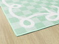 Load image into Gallery viewer, Bow Border in Mint Classroom Rug by Schoolgirl Style