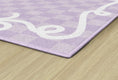 Load image into Gallery viewer, Bow Border in Lavender Classroom Rug by Schoolgirl Style