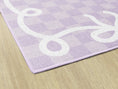 Load image into Gallery viewer, Bow Border in Lavender Classroom Rug by Schoolgirl Style