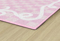 Load image into Gallery viewer, Bow Border in Pink Classroom Rug by Schoolgirl Style