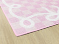 Load image into Gallery viewer, Bow Border in Pink Classroom Rug by Schoolgirl Style