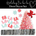 Load image into Gallery viewer, christmas pink tree door decor set