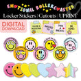 Load image into Gallery viewer, Rainbow Pastel Locker Stickers Bulletin Board Cutouts | Emotional Rollercoaster