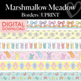 Load image into Gallery viewer, Printable Spring Borders | Marshmallow Meadow
