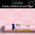 Cake Pop | Pink and Light Pink Checkerboard | Bulletin Board Paper | Schoolgirl Style
