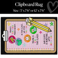 Load image into Gallery viewer, Clipboard Classroom Rug by Schoolgirl Style