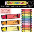 Load image into Gallery viewer, Printable Bright Rainbow 10-Drawer Editable Classroom Cart Labels | School Days
