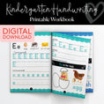 Load image into Gallery viewer, Printable Kindergarten Handwriting Printable Workbook