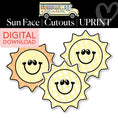 Load image into Gallery viewer, Printable Sun Face Cutouts | A Year In Pastel
