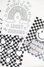 Lucky Charms Coloring Pages FREEBIE | St. Patricks Day Classroom Decor | Schoolgirl Style