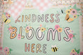Load image into Gallery viewer, Kindness Blooms Here Pastel Classroom Headline | Pretty in Pastel