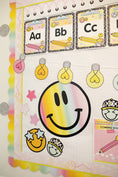 Load image into Gallery viewer, Rainbow Pastel Smiley Face Extra Large Cutouts | Emotional Rollercoaster