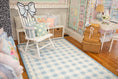 Load image into Gallery viewer, Light Blue Gingham Classroom Rug by Schoolgirl Style