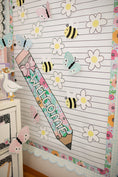 Load image into Gallery viewer, Pastel Floral Welcome Pencil Statement Piece | Pretty in Pastel
