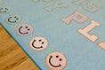 Load image into Gallery viewer, Sky Blue "This is Our Happy Place" Classroom Rug by Schoolgirl Style