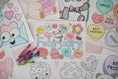 Load image into Gallery viewer, Free Printable February Coloring Pages Pack 2