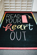Load image into Gallery viewer, "Read Your Heart Out" Classroom Rug by Schoolgirl Style