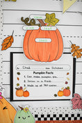 Load image into Gallery viewer, pumpkin facts craft and writing activity