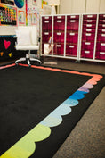 Load image into Gallery viewer, Rainbow Ombre Scallop Classroom Rug by Schoolgirl Style