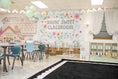 Load image into Gallery viewer, Black & White Scallop Classroom Rug by Schoolgirl Style