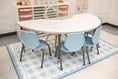Load image into Gallery viewer, Light Blue Gingham Classroom Rug by Schoolgirl Style