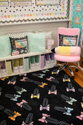 Load image into Gallery viewer, Pastel Bow Paperclips Classroom Rug