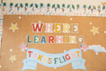 Load image into Gallery viewer, Learning Takes Flight Hot Air Balloon Door Decor Set | Storybook Circus