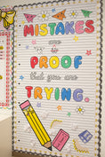 Load image into Gallery viewer, Printable Mistakes Are Proof You Are Trying Inspirational Header | School Days