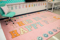 Load image into Gallery viewer, Pink "This is Our Happy Place" Classroom Rug by Schoolgirl Style