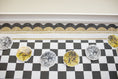 Load image into Gallery viewer, Retro Hopscotch Black and White Checkerboard Fadeless Bulletin Board Paper