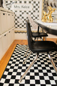 Load image into Gallery viewer, Black and White Checkerboard Classroom Rug by Schoolgirl Style