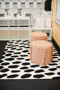 Load image into Gallery viewer, Black on White Safari Dot Classroom Rug by Schoolgirl Style