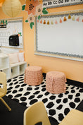 Load image into Gallery viewer, Black on White Safari Dot Classroom Rug by Schoolgirl Style