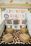 Load image into Gallery viewer, Safari Leopard Spot Neutral Classroom Rug by Schoolgirl Style