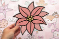 Load image into Gallery viewer, Printable Christmas Poinsettia Cutouts