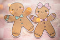 Load image into Gallery viewer, Printable Christmas Gingerbread Cutout