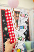 Load image into Gallery viewer, Apple Orchard Gingham Bulletin Board Border | Banner Bar