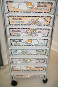 Load image into Gallery viewer, pastel editable and printable classroom cart organization labels