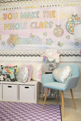 Load image into Gallery viewer, Lavender Checkerboard Classroom Rug by Schoolgirl Style