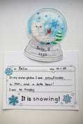 Load image into Gallery viewer, Printable December "My Snowy Day" Snow Globe Keepsake Craftivity