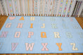 Load image into Gallery viewer, Sky Blue ABC's Sit Spots Classroom Rug by Schoolgirl Style