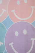 Load image into Gallery viewer, Pastel Rainbow Smileys Classroom Rug by Schoolgirl Style