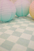 Load image into Gallery viewer, Mint Checkerboard Rug Classroom Rug by schoolgirl style