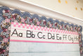 Load image into Gallery viewer, sparkly spur pink checkered alphabet line