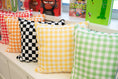 Load image into Gallery viewer, Yellow Gingham Classroom Pillow Cover | 90s Teacher