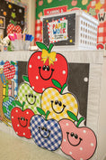 Load image into Gallery viewer, Printable Retro Stacked Apples Cutouts | 90s Teacher