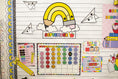 Load image into Gallery viewer, Bright Rainbow Calendar Bulletin Board | School Days